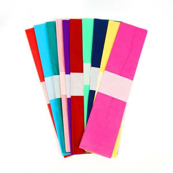 Colored Crepe Paper for Crafts and Decorations
