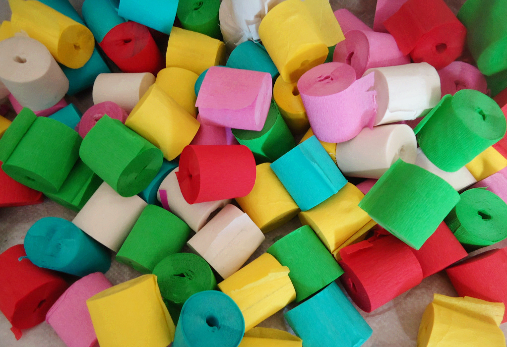 Colored Crepe Paper for Crafts and Decorations