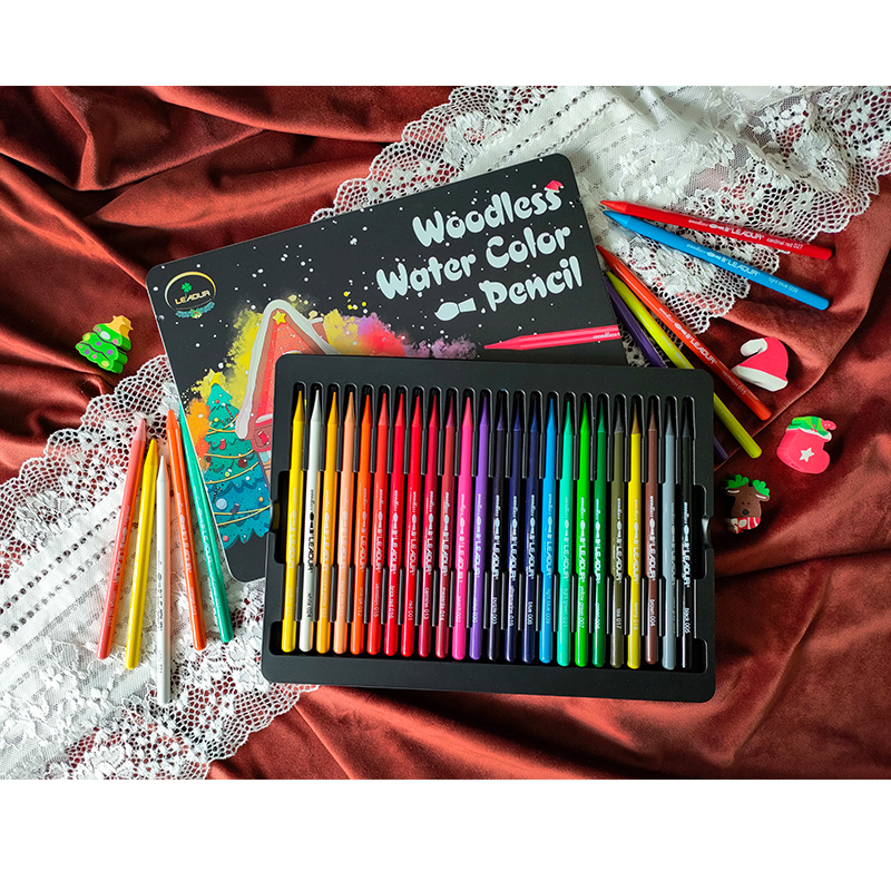 Christmas Water-Soluble Colored Pencil Set for Students