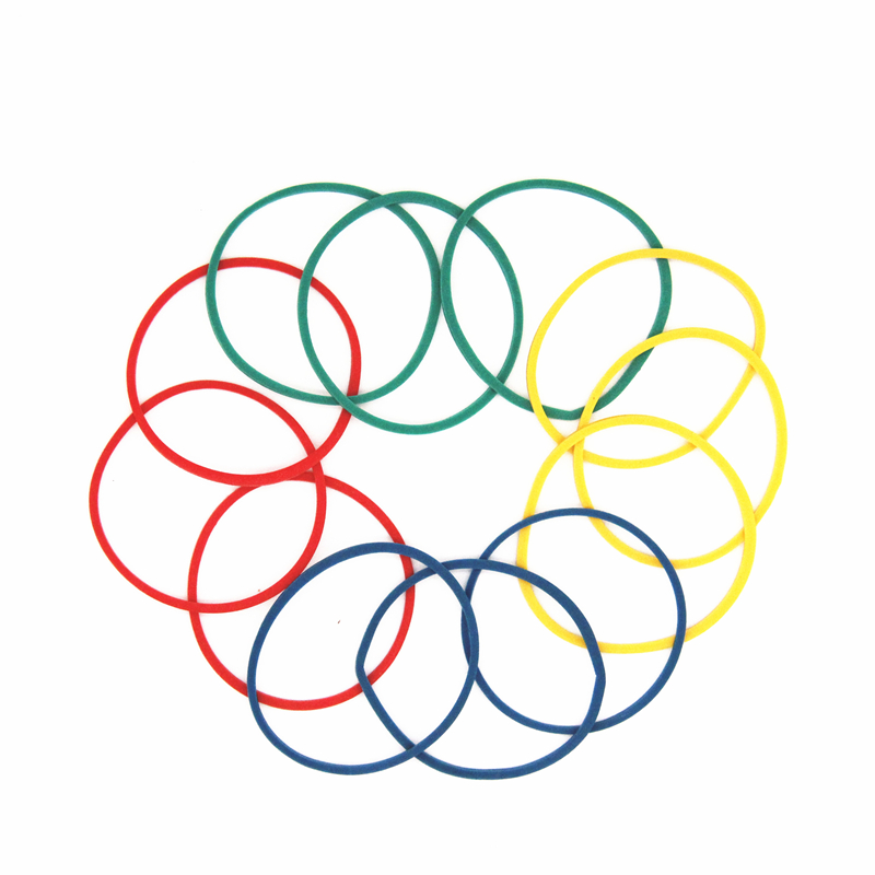 Assorted Color Rubber Bands for Office Use