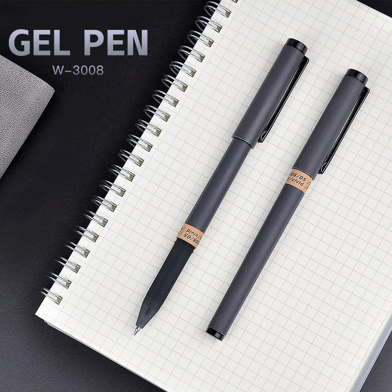Gel ink pen with titanium steel tip