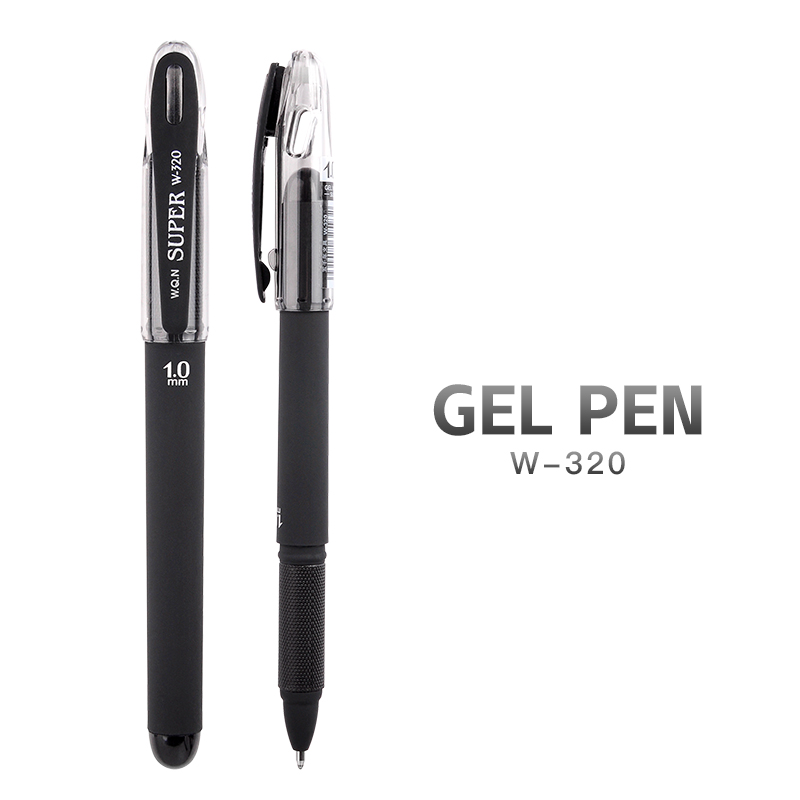 Gel ink pen with titanium steel tip