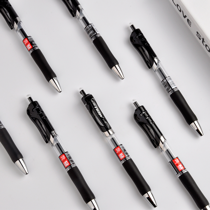 Gel ink pen with Swiss titanium steel tip