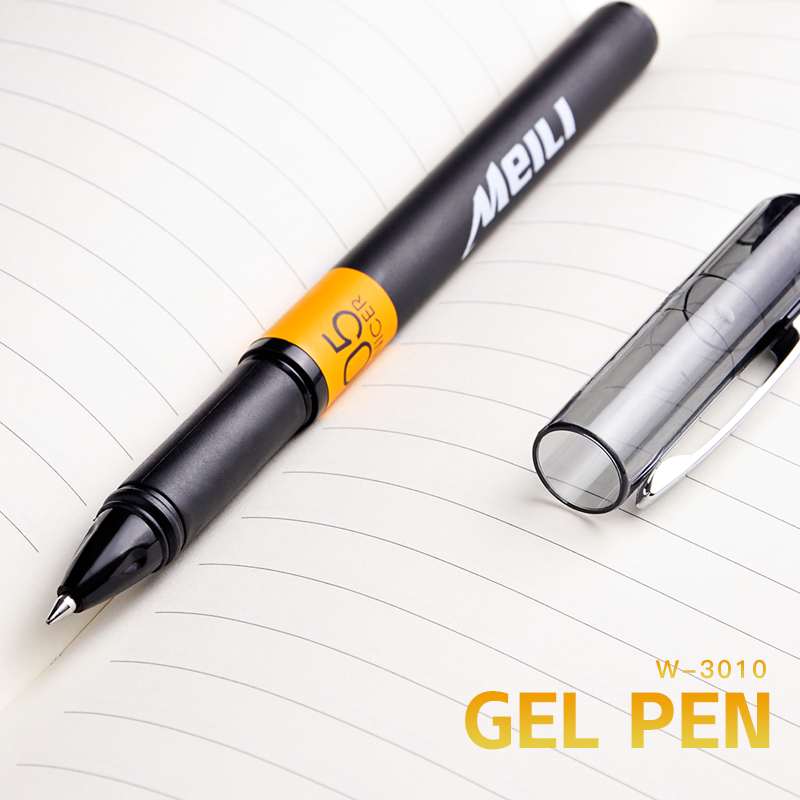 Gel ink pen with Swiss titanium steel tip