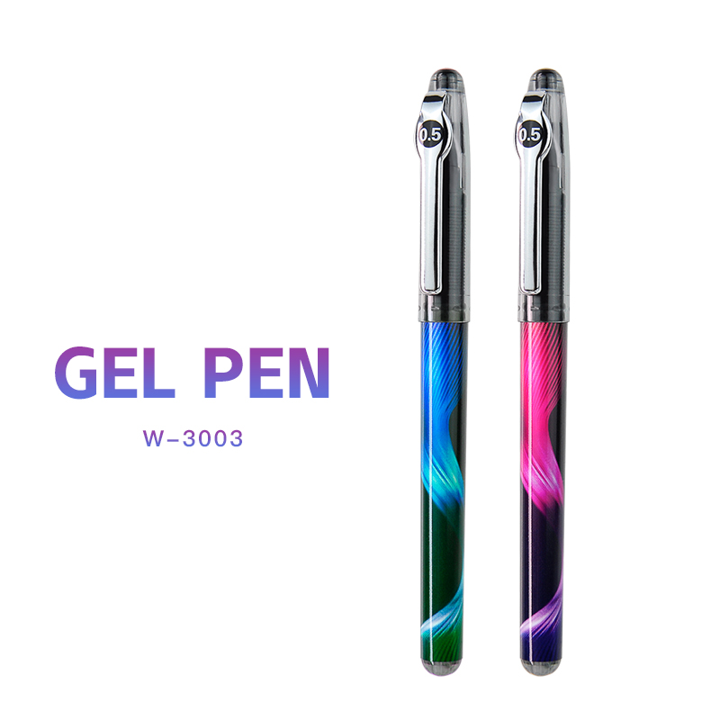 Gel ink pen with titanium steel tip