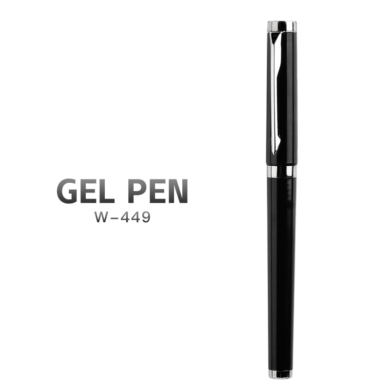 Gel ink pen with titanium steel tip