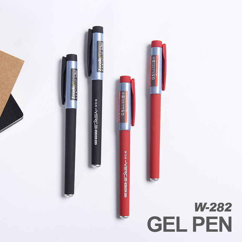 Gel ink pen with titanium steel tip