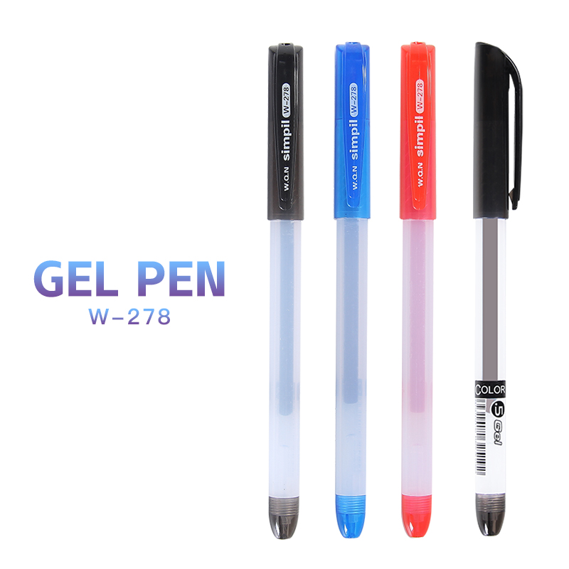 Gel ink pen with titanium steel tip