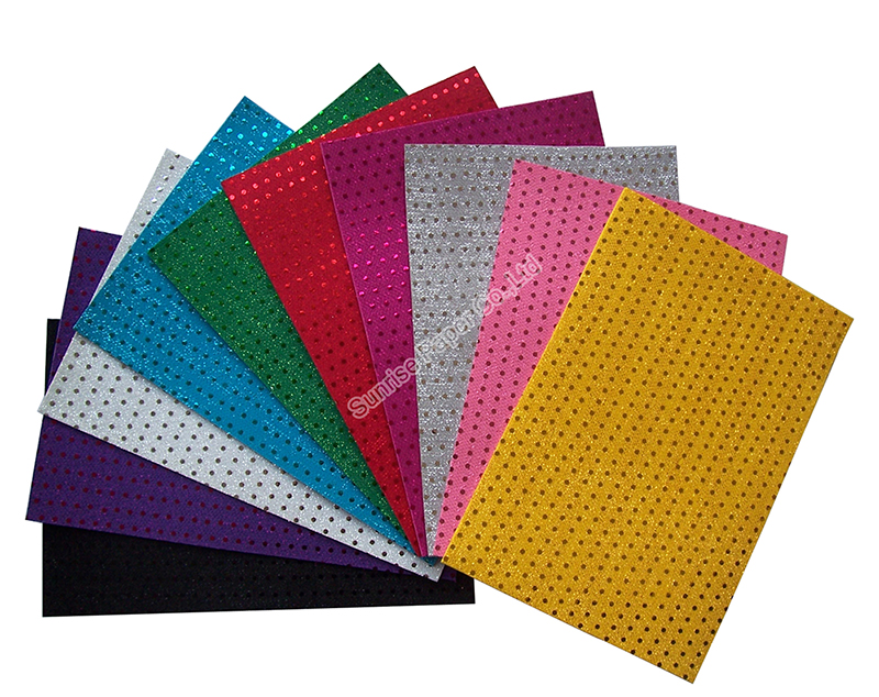 EVA foam with metallic dots