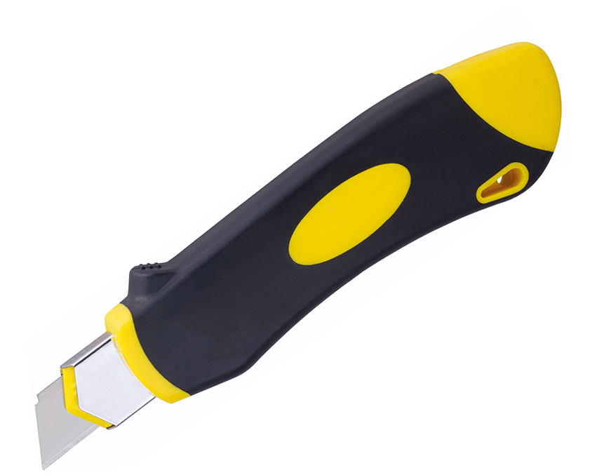 18mm Utility Cutter Knife with 3 Blades and Autoloading Function