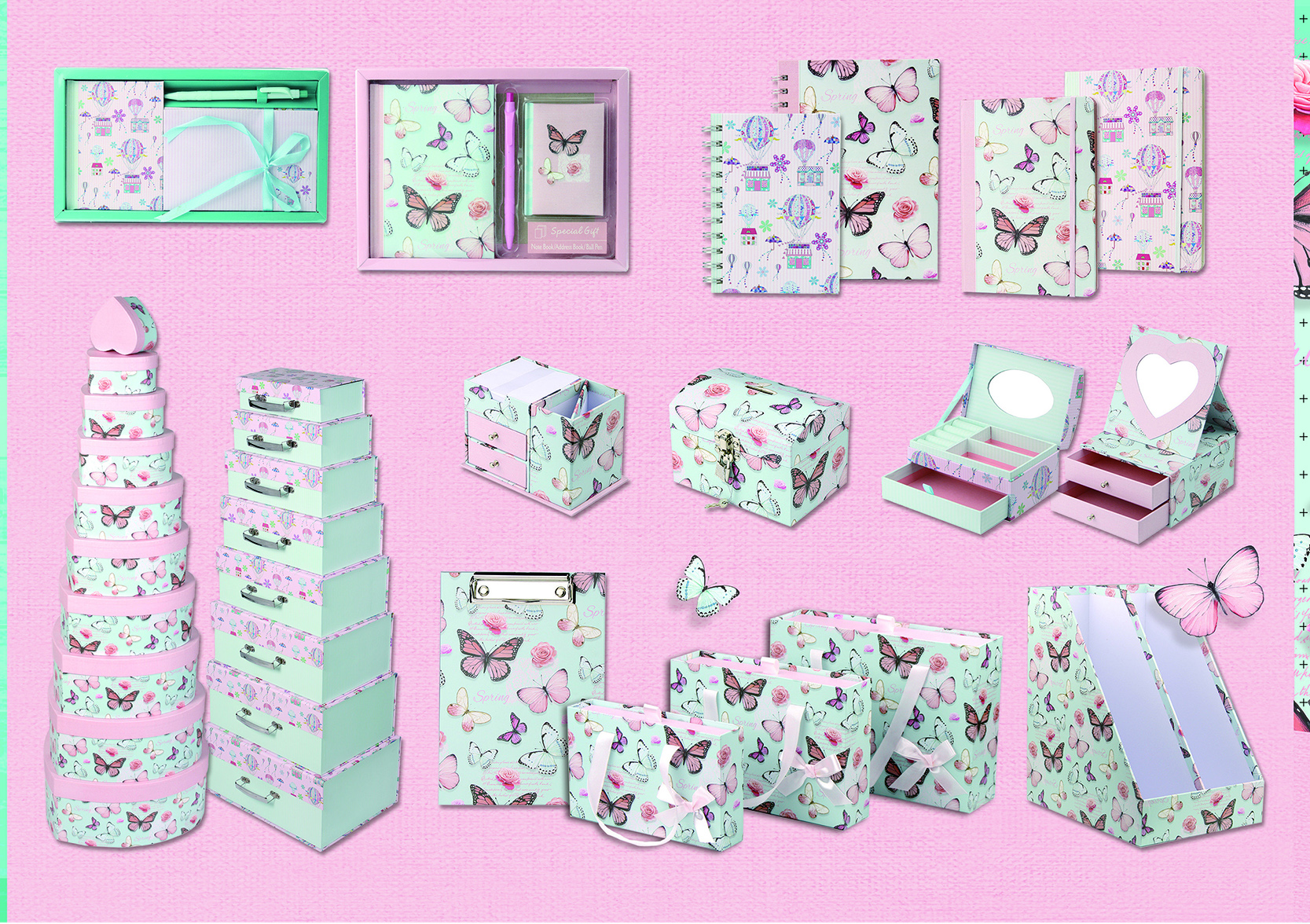 Stationery Gift Set with Music Box and Pencil Case