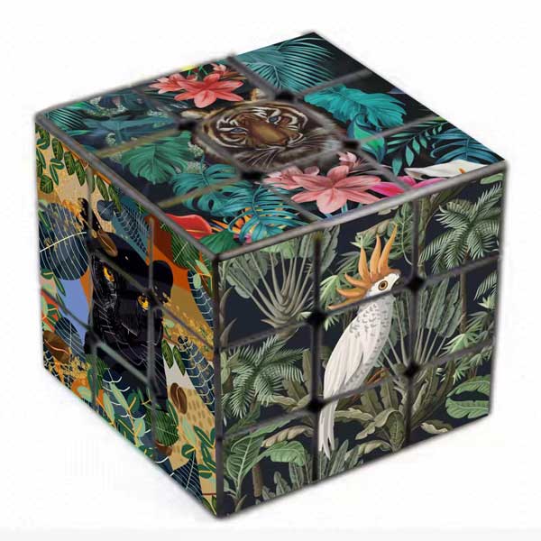 Jungle Animals Art Rubik's Cube