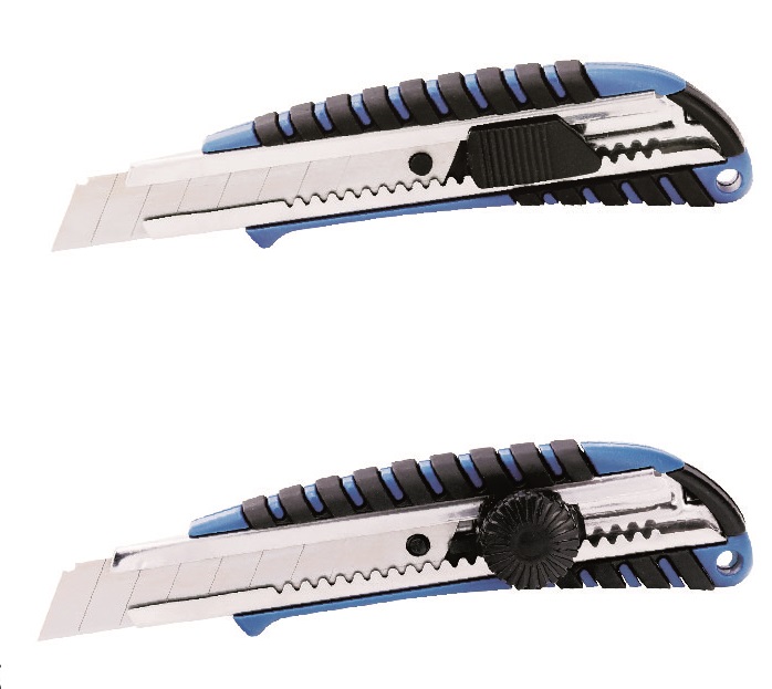 H810 Utility Knife with ABS-TPR Body and Chrome Steel Guide
