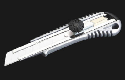 Utility Cutter Knife with Aluminum Alloy Body