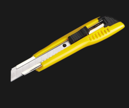 18mm Snap-Off Cutter with ABS Body and Chrome Steel Guide