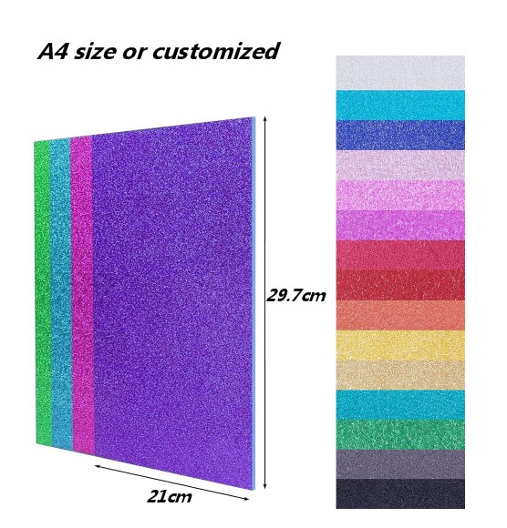 A4 Glitter EVA Foam Sheets