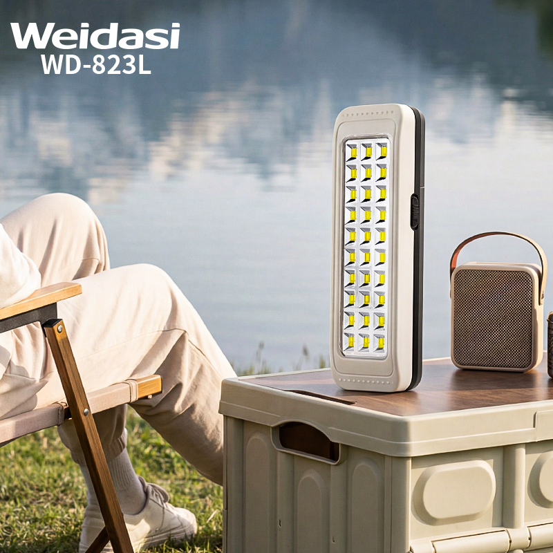 Portable 30 SMD LED Rechargeable Emergency Light with Wall Mount