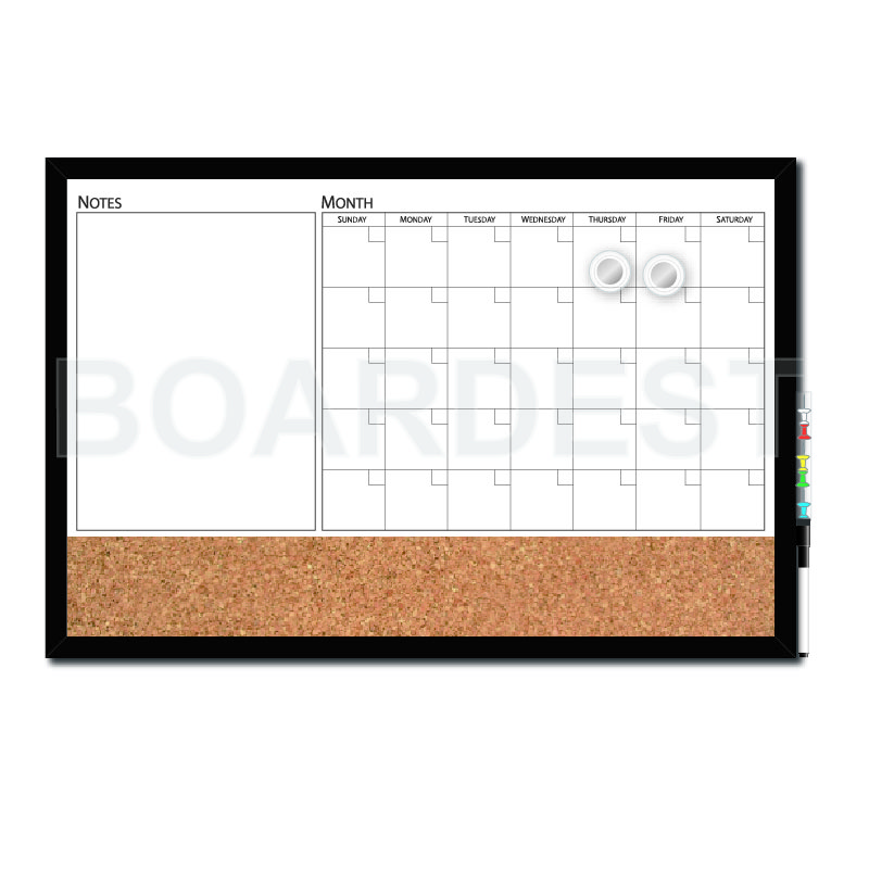 Magnetic 3-in-1 Dry Erase Board