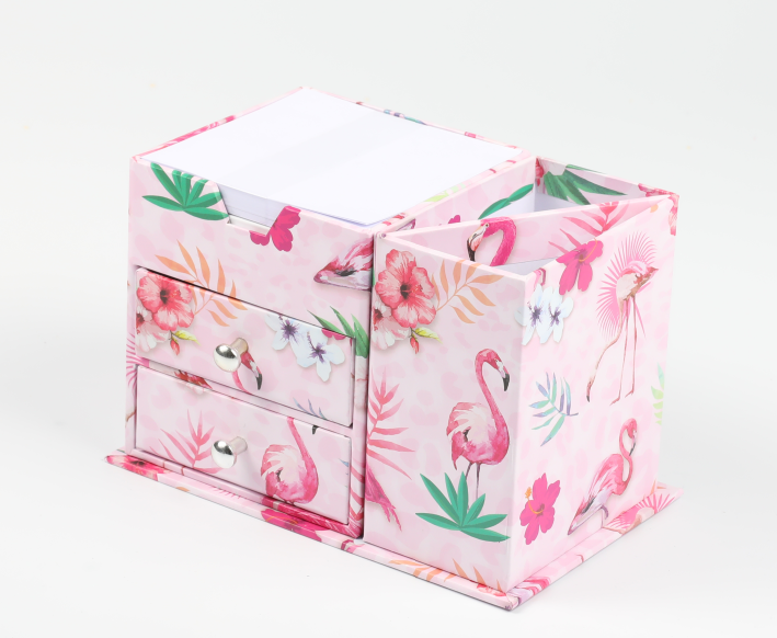 Office Stationery Set with Pen Holder and Notepaper