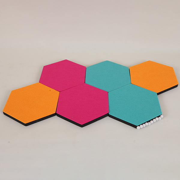 Hexagon Felt Bulletin Boards for Walls