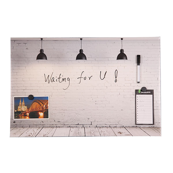 Wall Magnetic Dry Erase Whiteboard for Notices and Memos