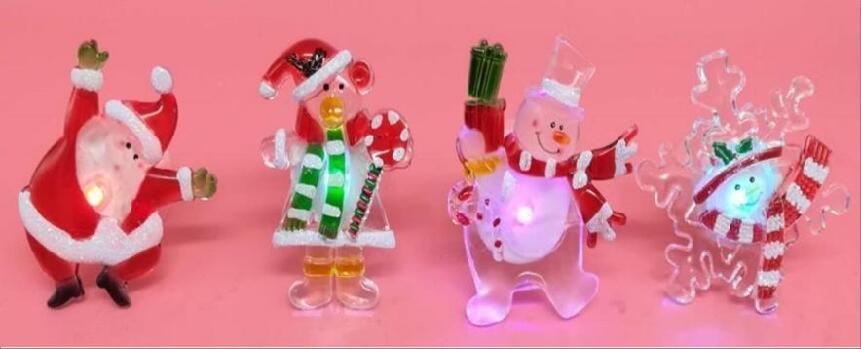 Color Changing LED Snowman Suction Cup Light