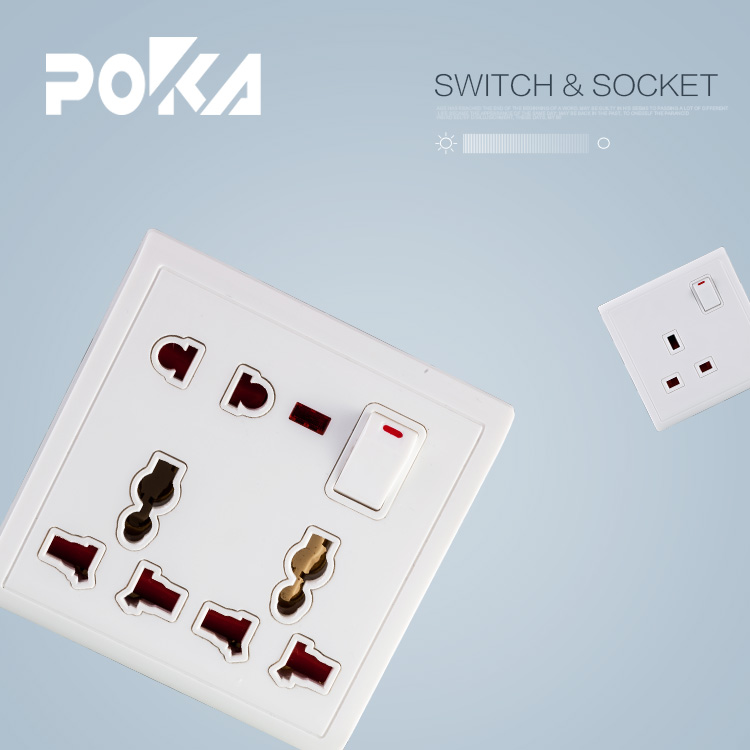 86 Type Multi Wall Switch Socket with Light