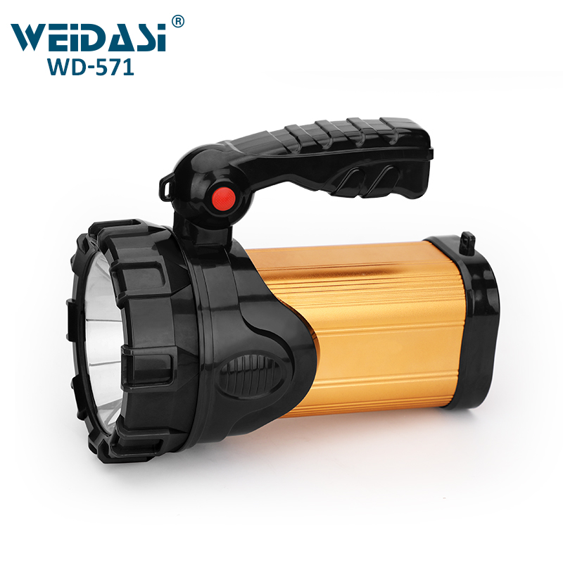 Professional Rechargeable LED Searchlight Handle Spotlight for Outdoor Use