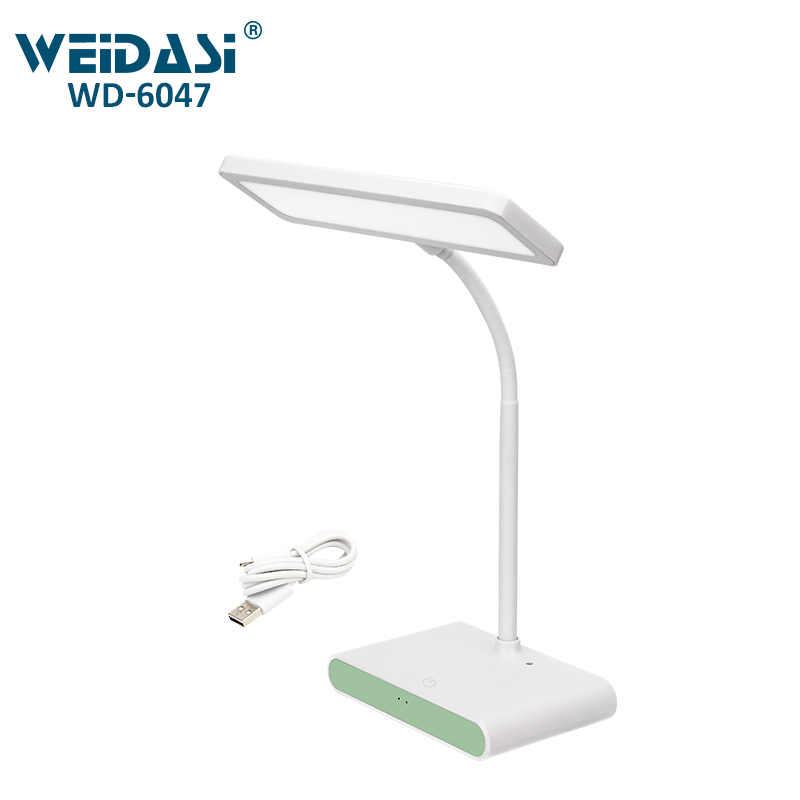 LED Folding Table Lamp with Rechargeable Battery and USB Input