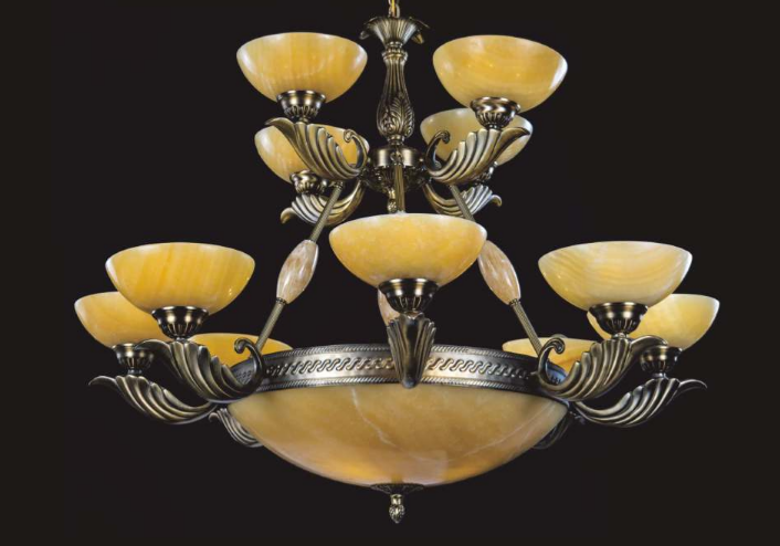 Natural Alabaster Stone Handmade Fixture