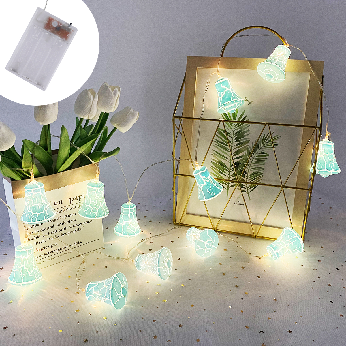 GANGES SA Battery Case String LED Decorative Lights