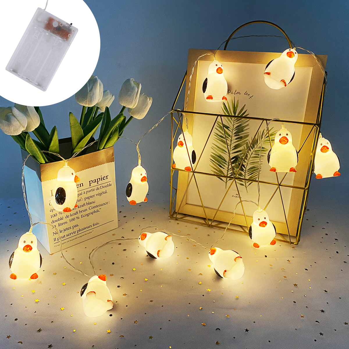 GANGES SA Battery Case String Lights - LED Interior Decorative Atmosphere Lights