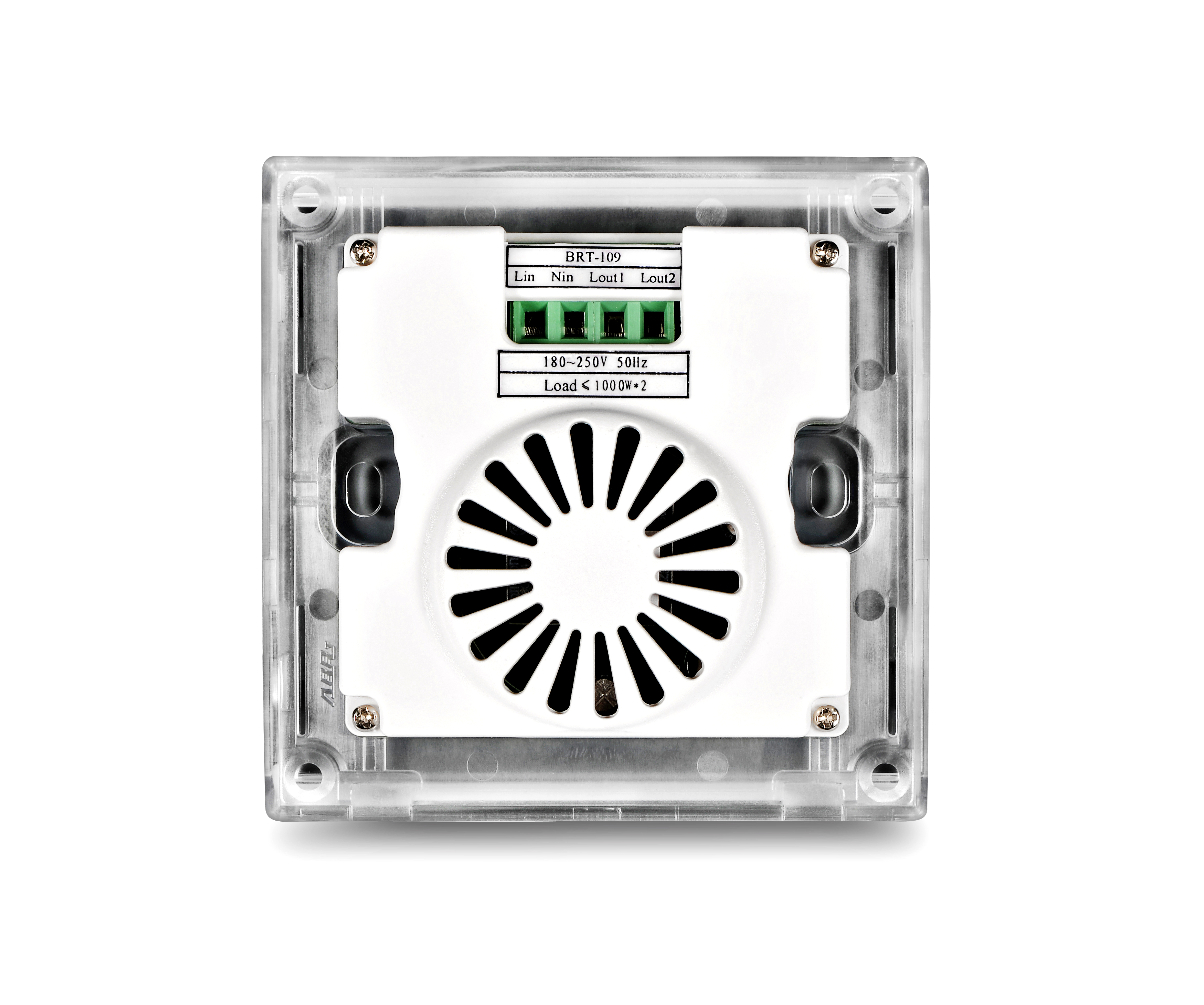 Glass Pad Touch Switch for 2 Loads