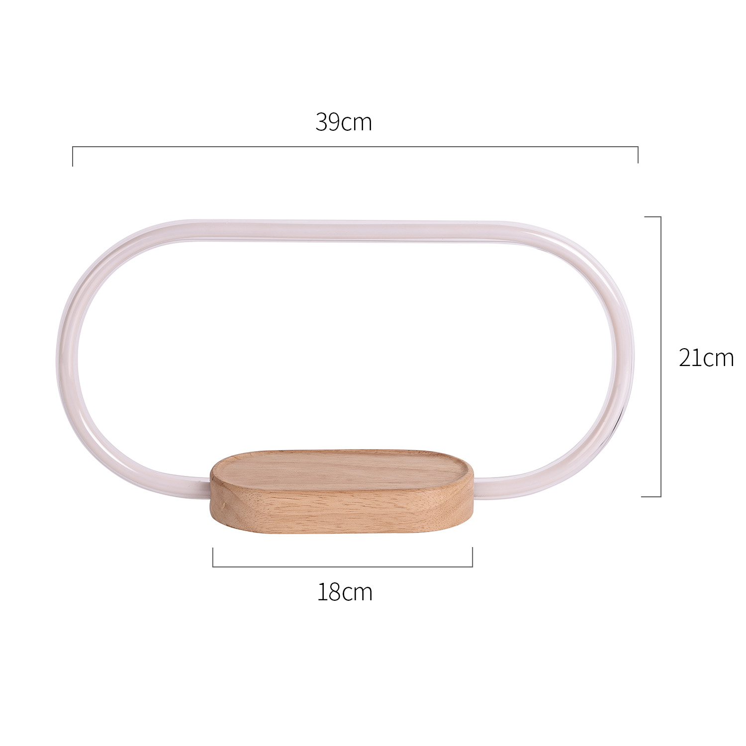 Wooden Desk Lamp with Silicone Tube