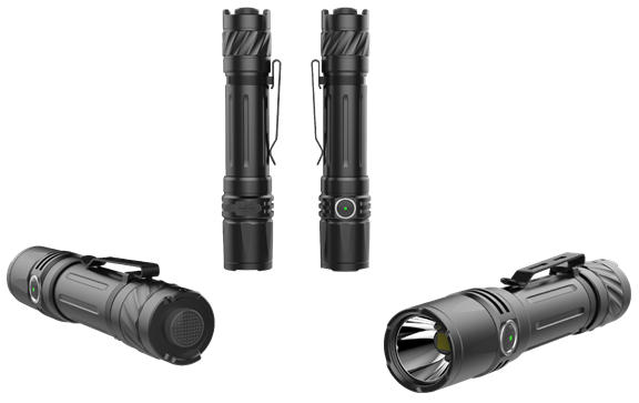 1700LM Rechargeable Aluminum Flashlight and Work Light