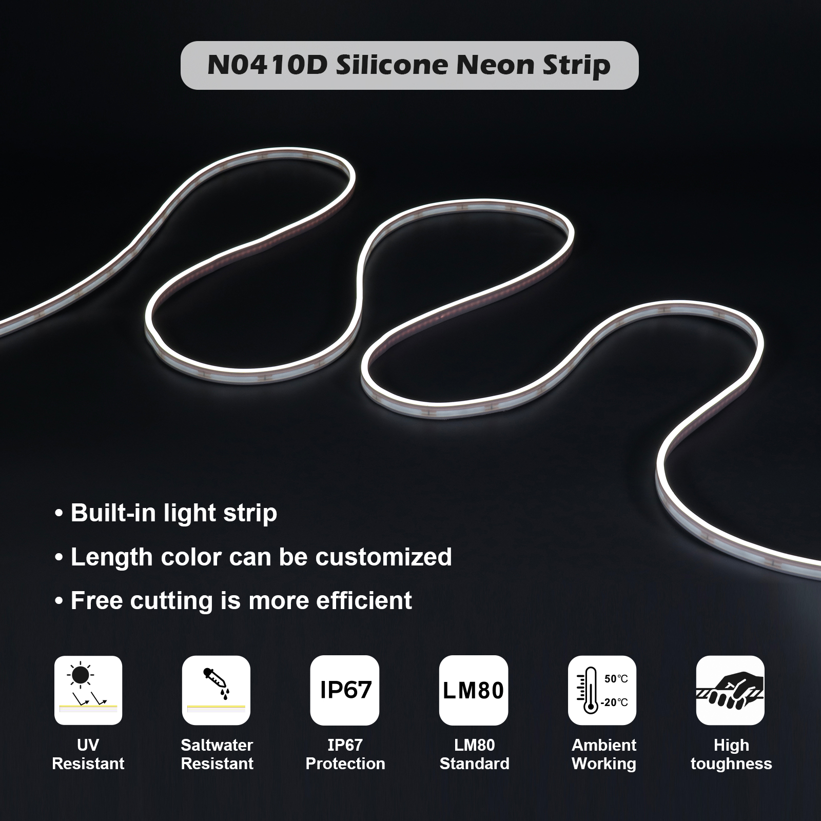 N0410D Side Luminous LED Neon Light