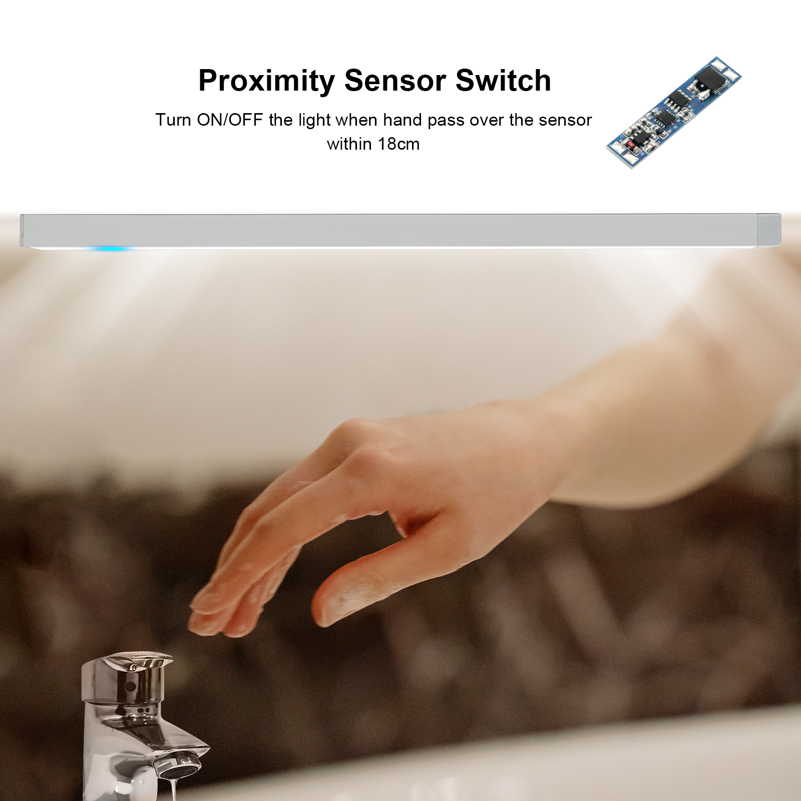 PS001 LED Proximity Sensor Switch with Turn ON/OFF Function