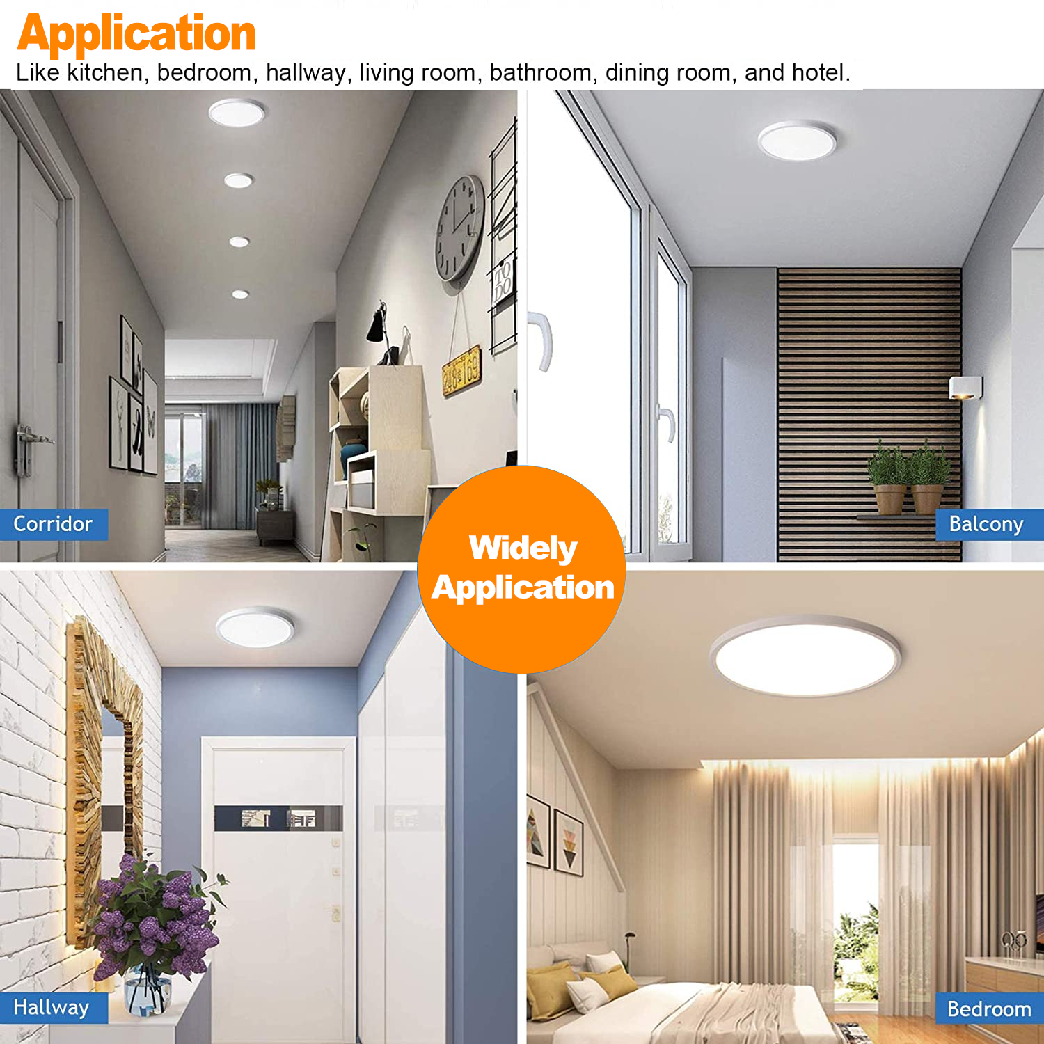 Worbest Dimmable ETL Listed LED Ceiling Light for Living Room and Bedroom