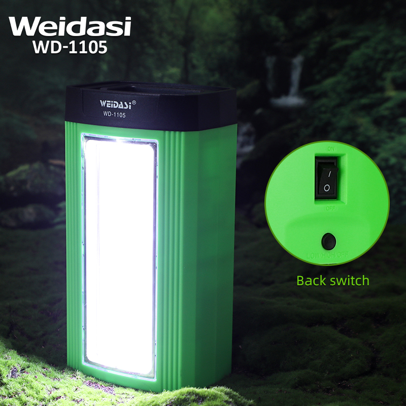 Small Camper Solar Lighting System with Solar Panel and Three Bulbs