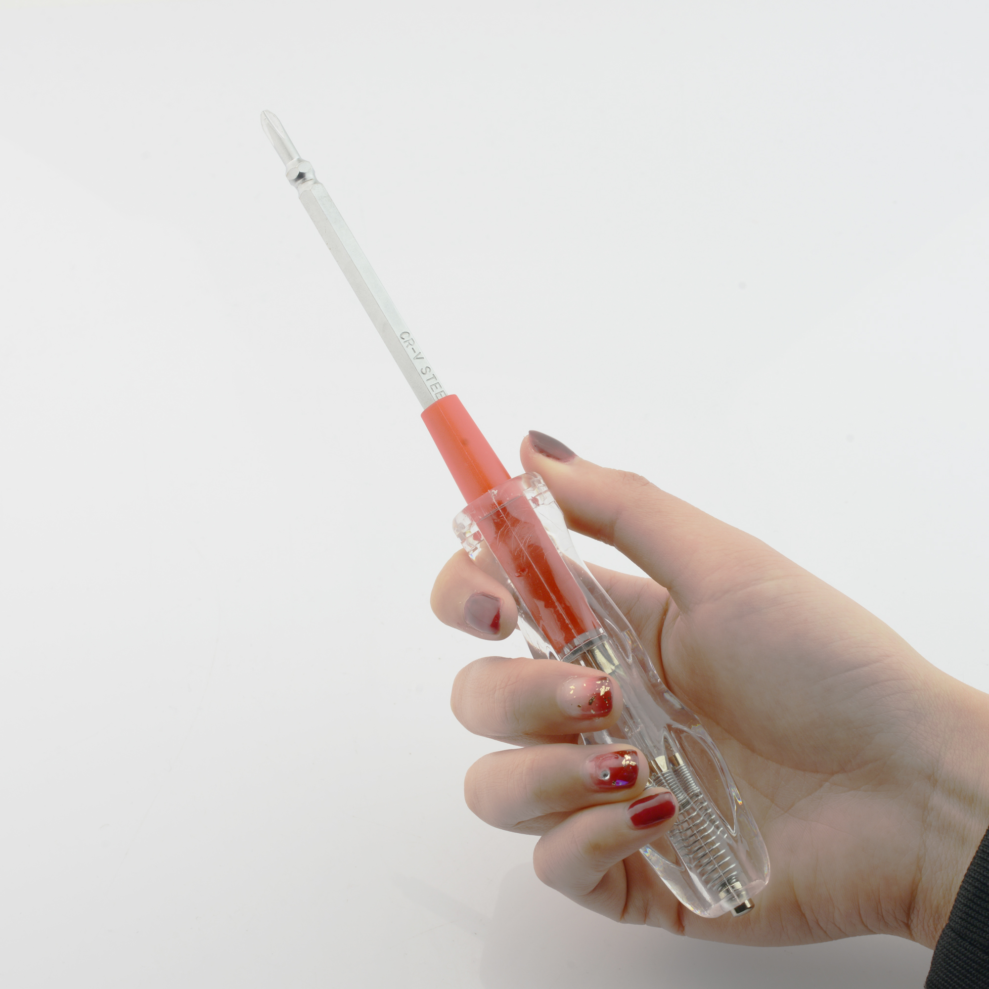 Two-way voltage tester pen screwdriver