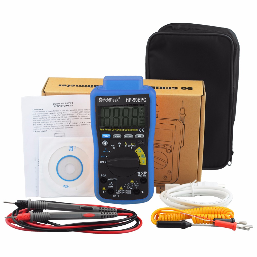HoldPeak HP-90EPC Digital Multimeter with USB Interface