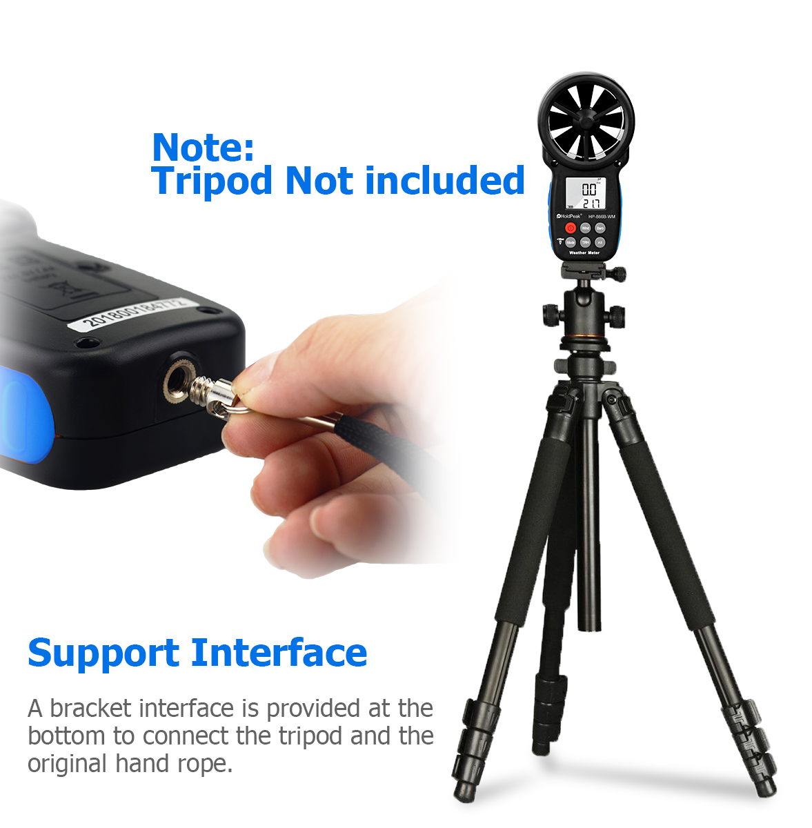 Anemometer for Fans, Ventilation, and Air-Conditioning Systems