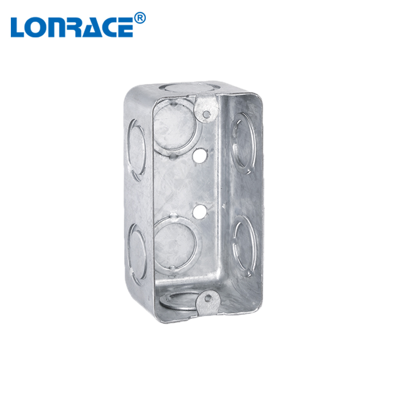 UL Rectangular Galvanized Metal Electrical Junction Box