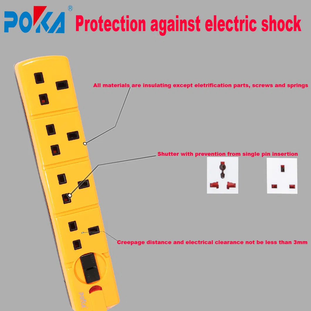 BS Certified UK Type Extension Socket
