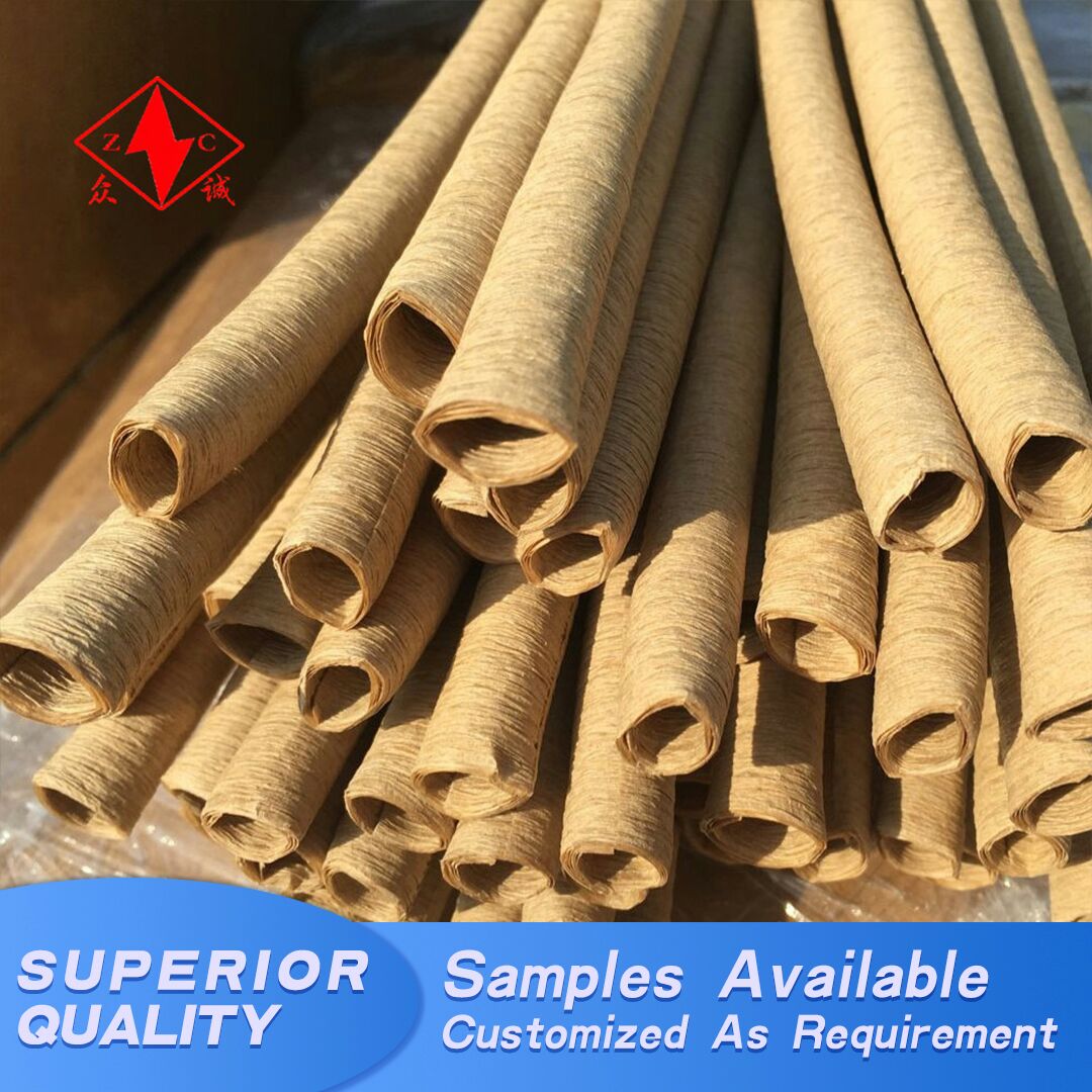 Crepe paper tube for oil-filled transformer insulation