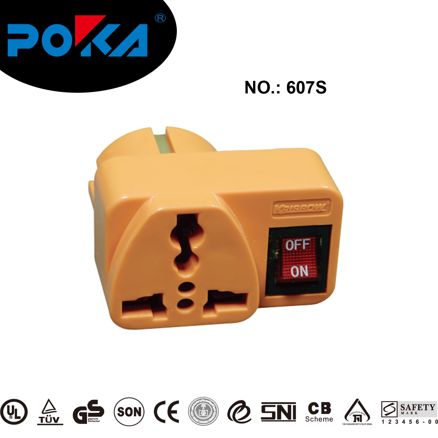 AC Power Supply with Universal Conversion Plug and Switch