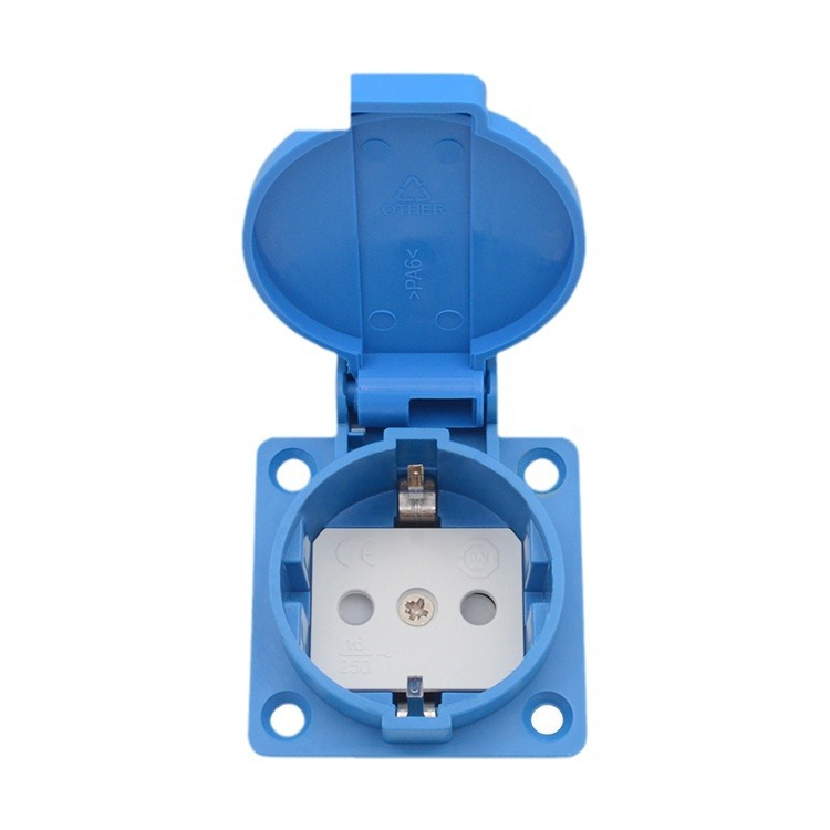 YD-001S German European IP44 Photovoltaic Power Station Charging Socket