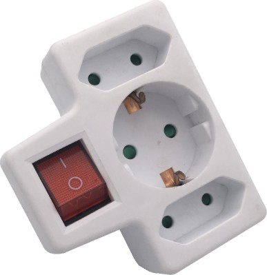 Shiqiong 16A+2.5A German Type Plug Adapter with Child Protection