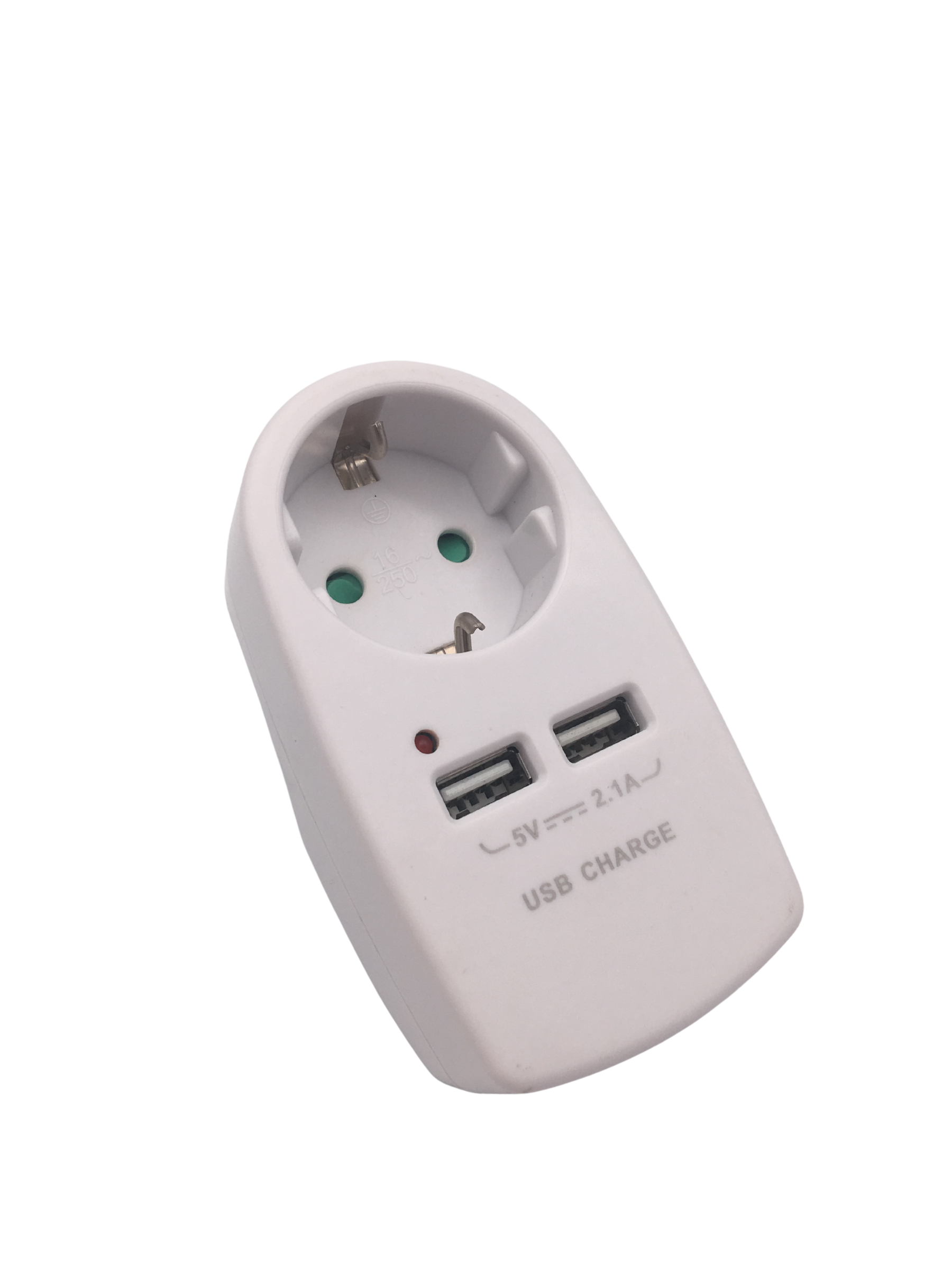 SHIQIONG Plug Adapter with 2 USB Ports