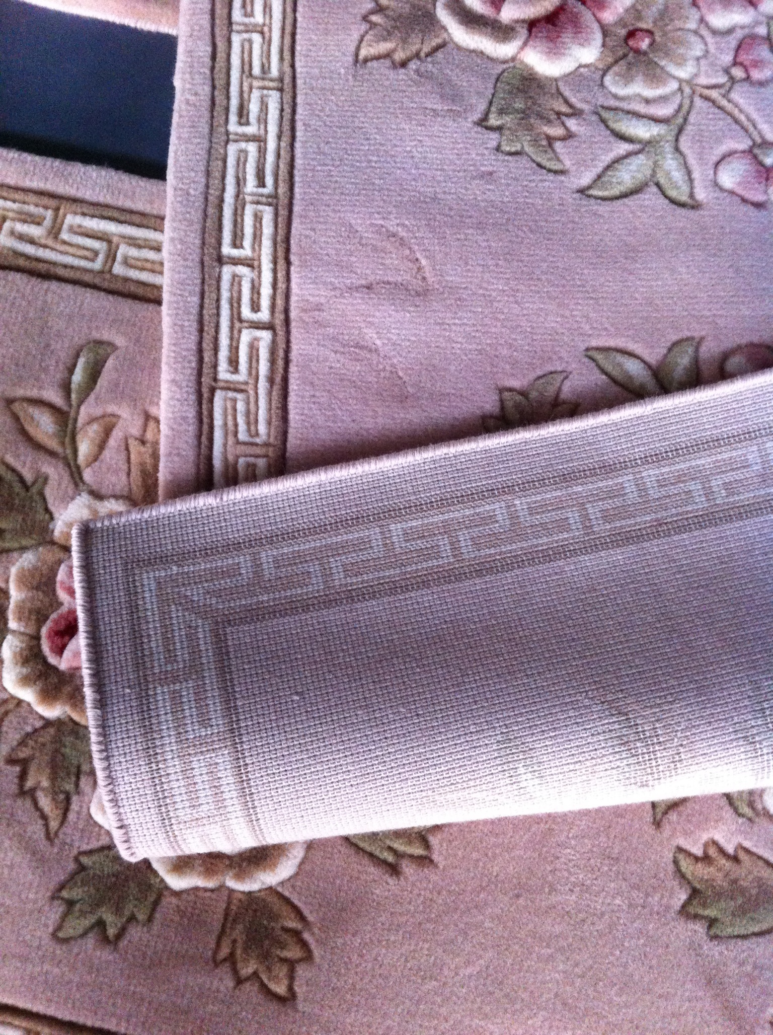 Solid wood sofa chair wool carpet mat